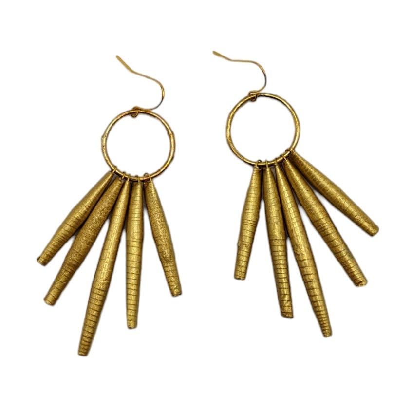 BEVERLY SMART Earrings Boucles d'oreilles pendantes « Cercle Doré »