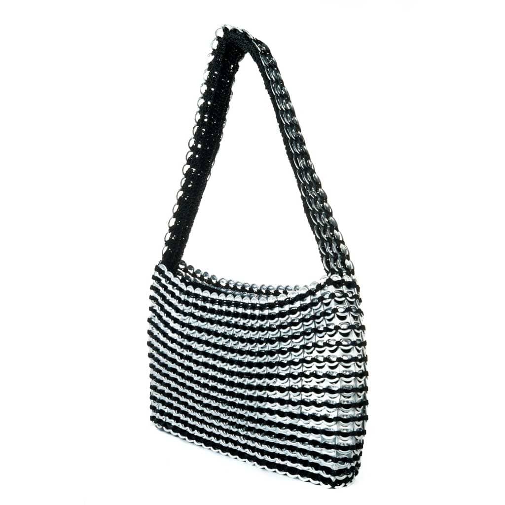 Aluminium recycled can tab handbag